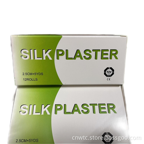 Medical Adhesive Tape: 2.5cm x 5yds Silk Plaster Bandage